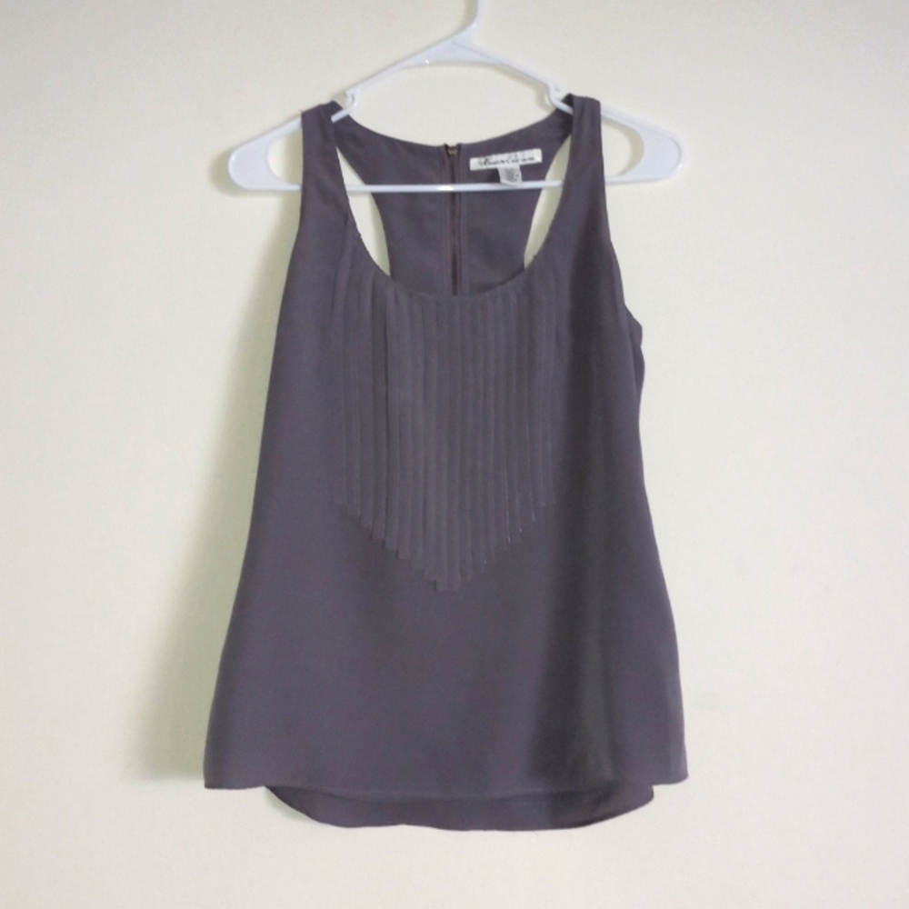 Kenneth Cole Sleeveless Blouse, XS, Grey